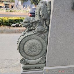 石雕拴馬樁 青石仿古獅子造型，融合鎮(zhèn)宅招財與室內(nèi)裝飾的藝術(shù)